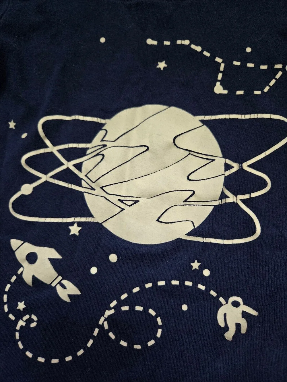 Toddler Boys Space PJ Top